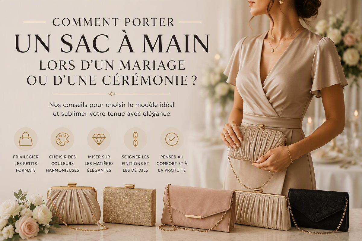 Comment porter un sac à main lors d'un mariage ou d'une cérémonie ?