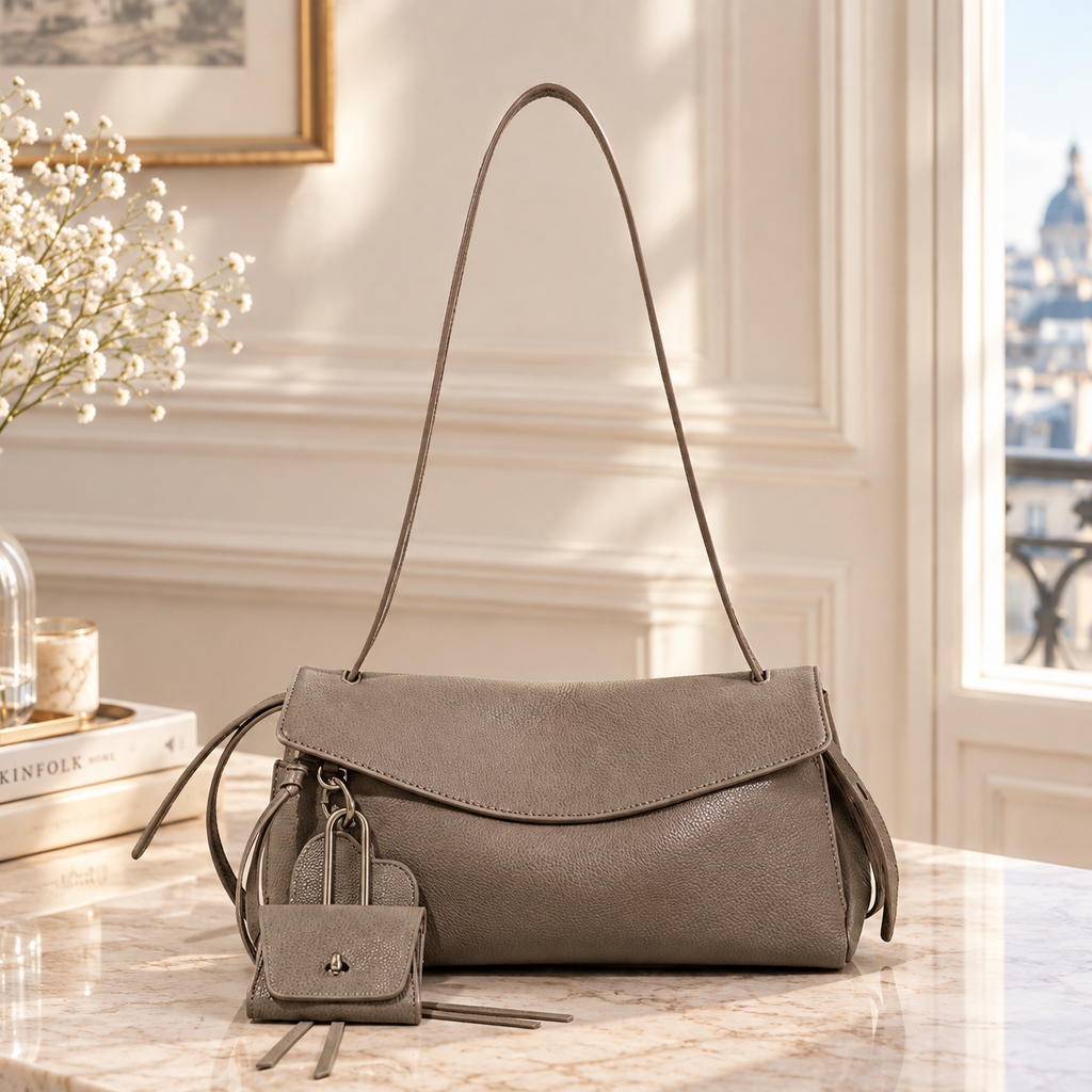 Sac baguette cuir tendance, la nouvelle icône du dressing