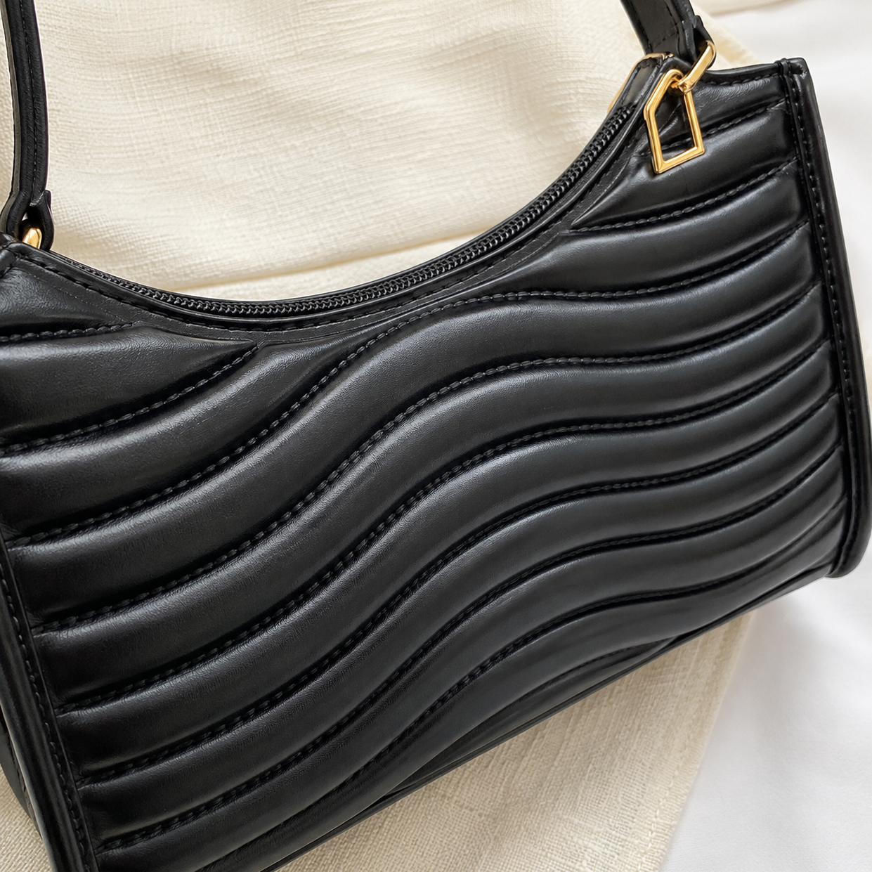 Sac Bandoulière Urbain en PU Souple - Chic et Pratique pour Tous les Jours