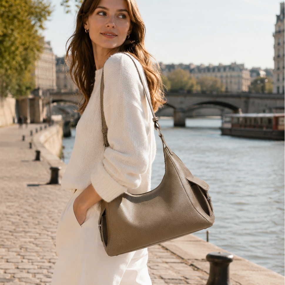 Sac épaule minimaliste cuir, l'élégance sans effort