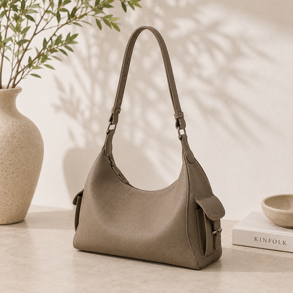 Sac épaule minimaliste cuir, l'élégance sans effort