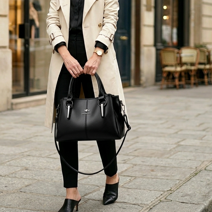Sac en cuir pratique et spacieux