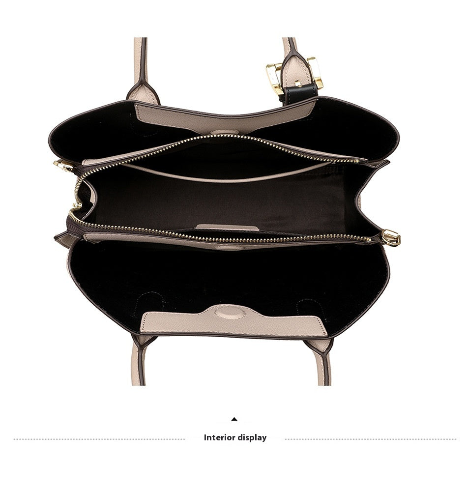 Sac à main en cuir tendance avec bandoulière