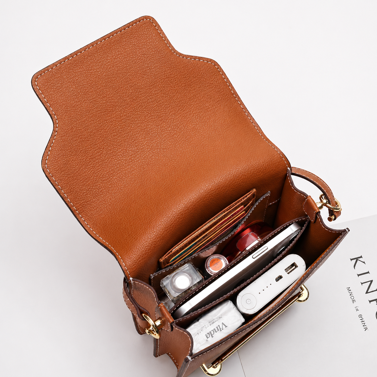 Sac en cuir à fermoir bijou, une pièce qui se remarque